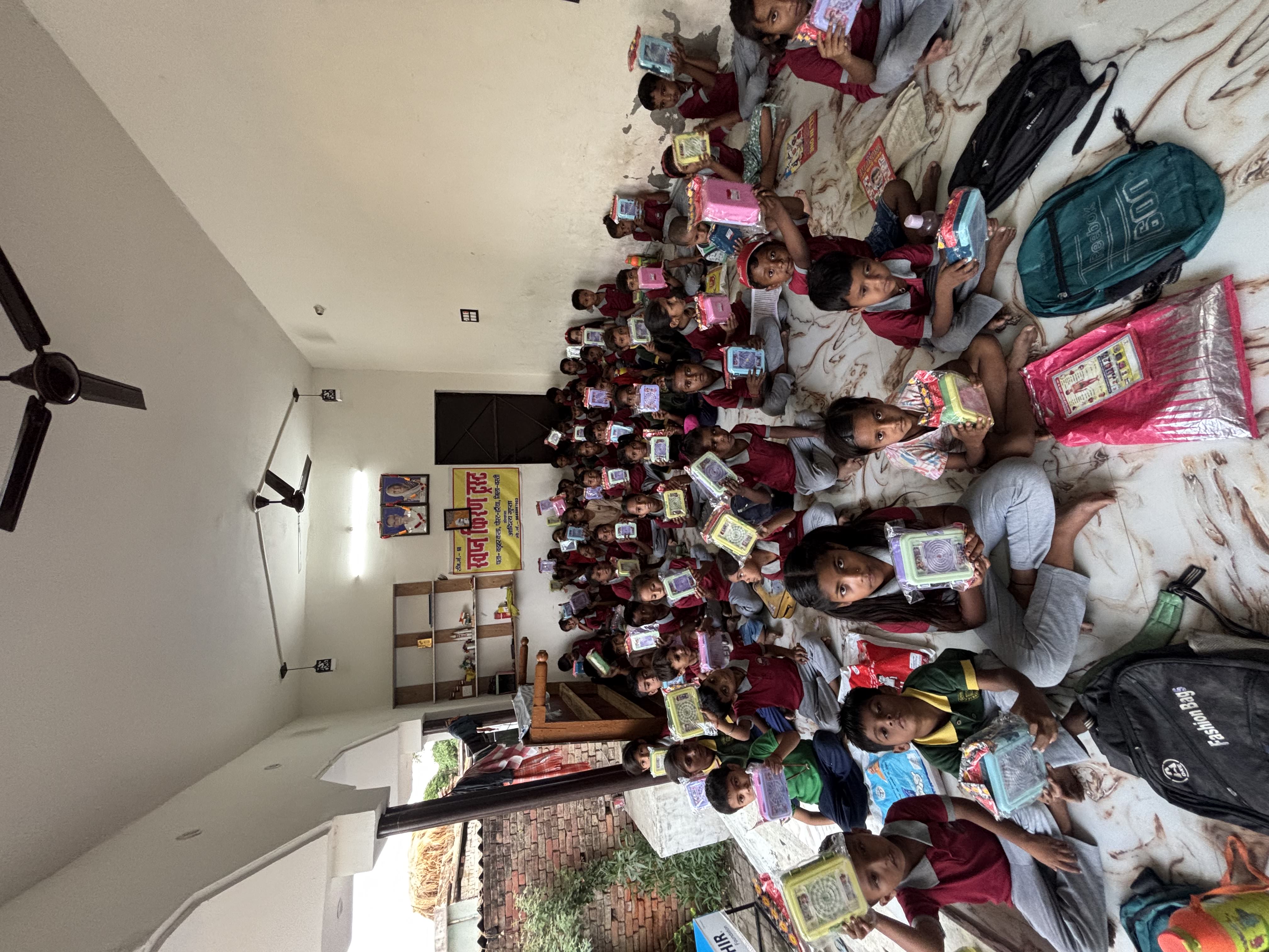 Midday meal being served